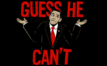 barack obama guess he cant tshirt
